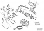 Bosch 0 603 936 403 Psr 14,4 Ves-2 Cordless Screw Driver 14.4 V / Eu Spare Parts